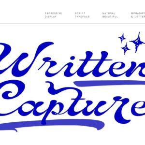 Written Capture Font